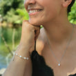 Laden Sie das Bild in den Galerie-Viewer, Armband 'pearl love' rosé / gold / silber