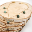 Laden Sie das Bild in den Galerie-Viewer, Armband 'Smaragd' gold / rosé