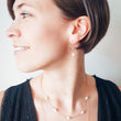 Laden Sie das Bild in den Galerie-Viewer, Ohrringe 'white love' rosé / gold / silber