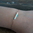Laden Sie das Bild in den Galerie-Viewer, Armband 'lovely' rosé weiß / mintgrün