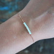 Laden Sie das Bild in den Galerie-Viewer, Armband 'lovely' rosé weiß / mintgrün