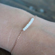 Laden Sie das Bild in den Galerie-Viewer, Armband 'lovely' rosé weiß / mintgrün