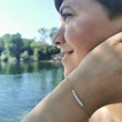Laden Sie das Bild in den Galerie-Viewer, Armband 'lovely' rosé weiß / mintgrün
