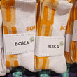 Laden Sie das Bild in den Galerie-Viewer, Socken weiß orange
