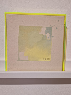 Mini Abstract Acryl Bild Neon Rahmen
