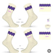 Laden Sie das Bild in den Galerie-Viewer, Socken beige blaue Welle
