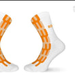 Laden Sie das Bild in den Galerie-Viewer, Socken weiß orange
