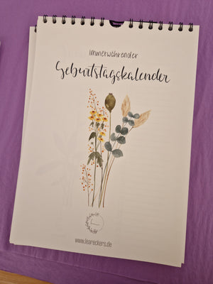 Geburtstagskalender DIN A4