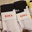 Laden Sie das Bild in den Galerie-Viewer, Boka Socken Stufe schwarz weiß
