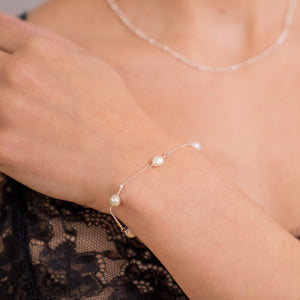 Armband 'pearls' rosé / gold / silber