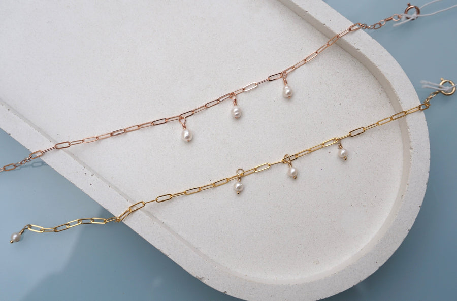 Armband 'linked' gold / rosé / silber