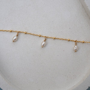 Armband 'kleine Perlen' gold / rosé